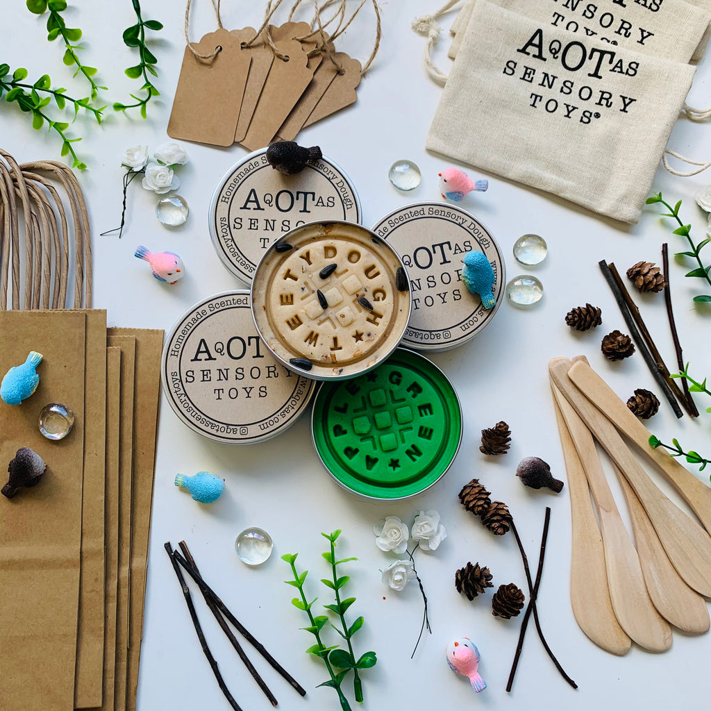 bird party bags play dough kit