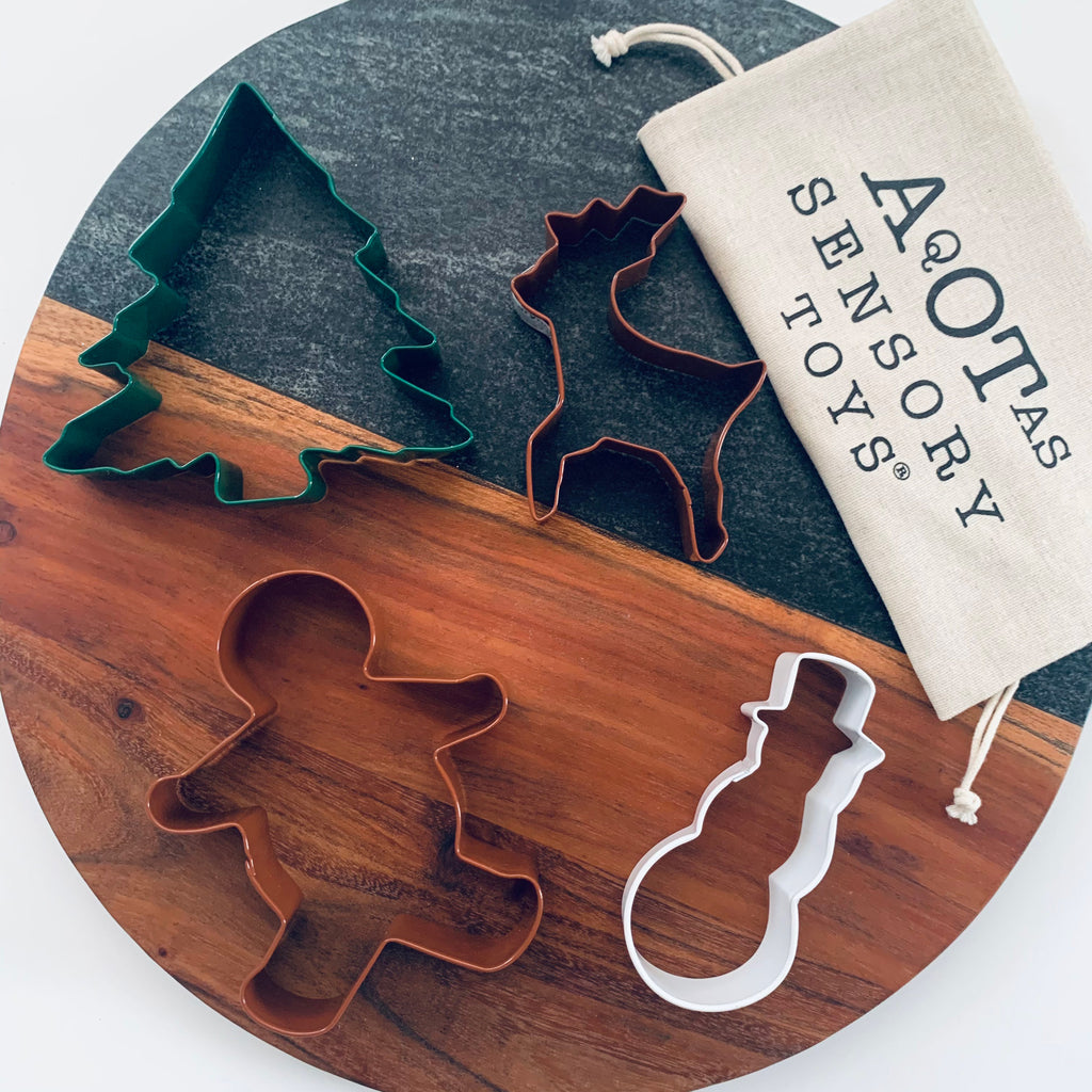 snowman christmas tree gingerbread and reindeer cookie cutter