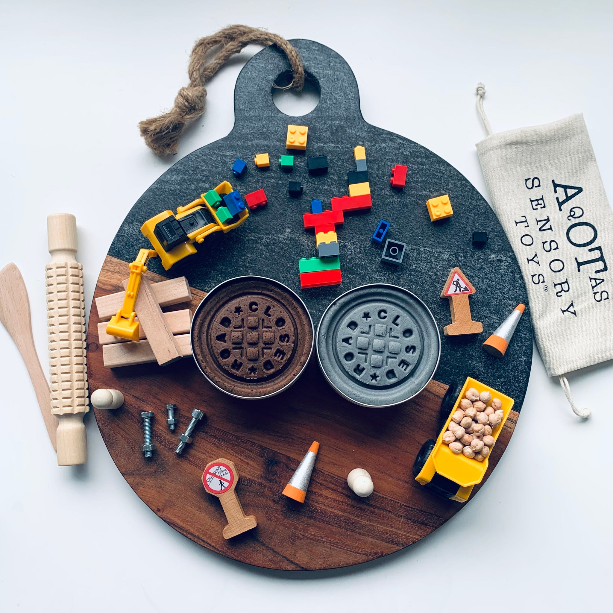construction Play Dough kit 