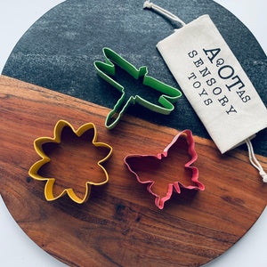 dragonfly butterfly daisy flower cookie cutter set
